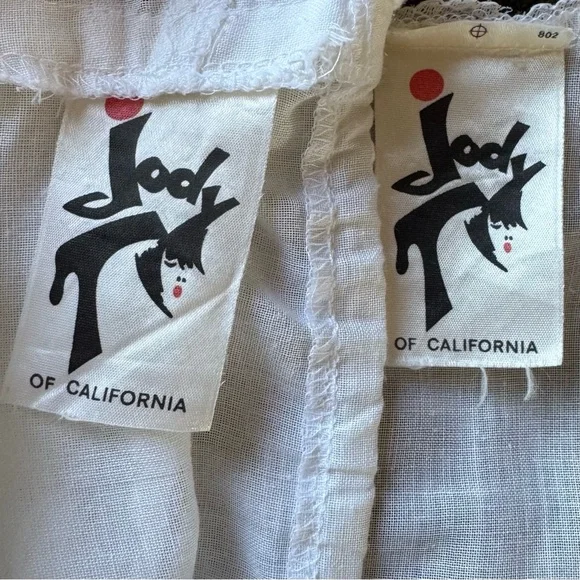 Jodi T Vintage Prairie Peasant White 70s Maxi Gown Long Dress Vest Shrug 2Pc Set - Picture 3 of 11